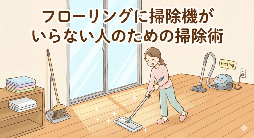 フローリングに掃除機がいらない人のための掃除術