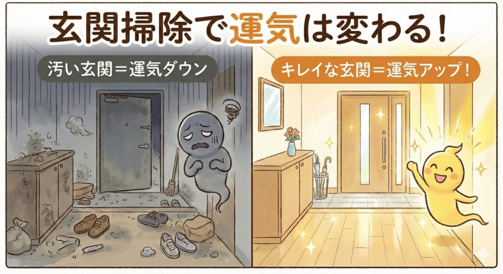 玄関掃除の運気上昇効果はすごい？理由や水拭きのスピリチュアルな意味