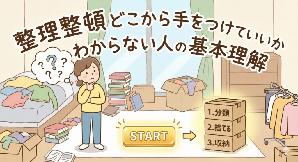 整理整頓どこから手をつけていいかわからない人の基本理解