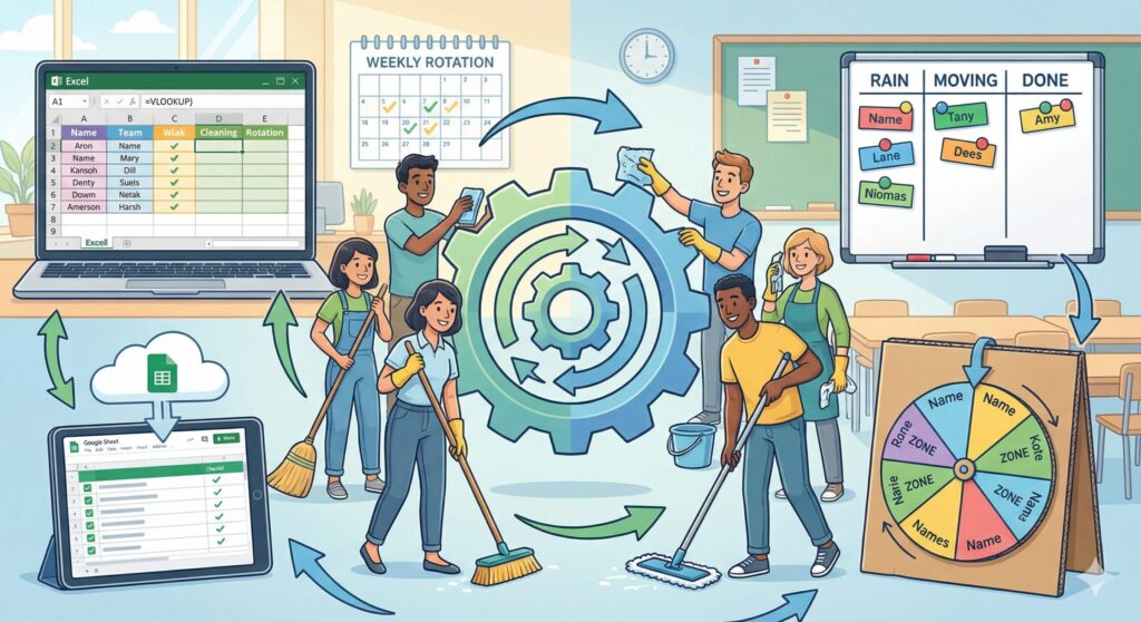 掃除当番表のアイデアと自作のコツ