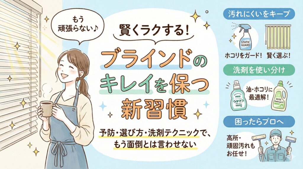 ブラインド掃除がめんどくさいを解消するコツ