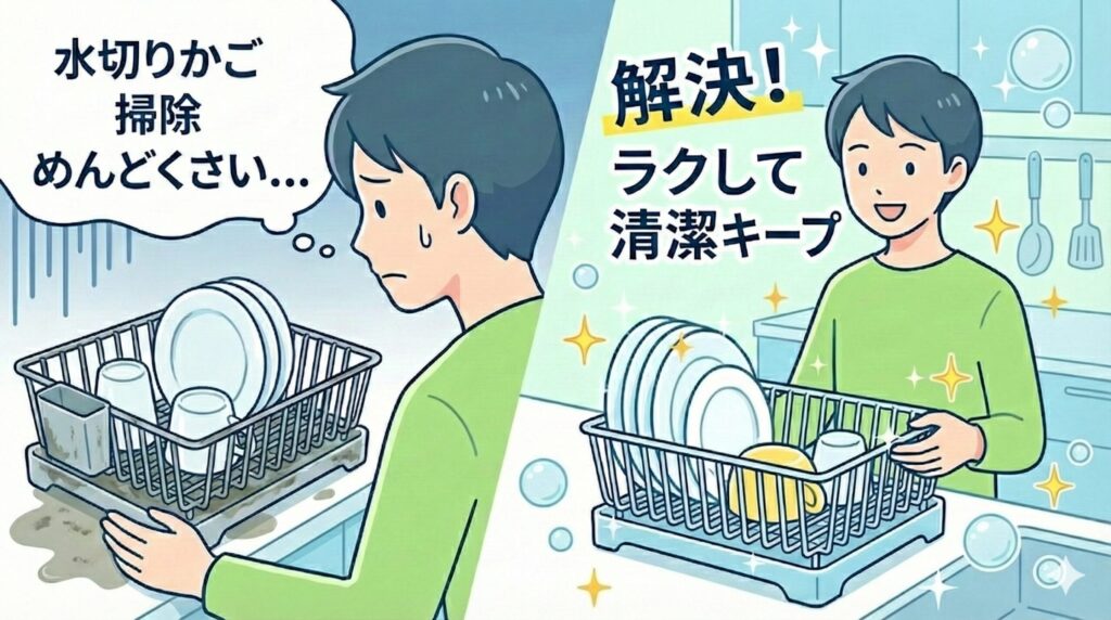 水切りかごの掃除がめんどくさい理由と適切な頻度