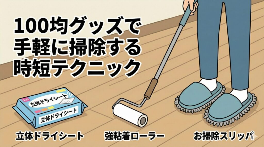 100均グッズで手軽に掃除する時短テクニック