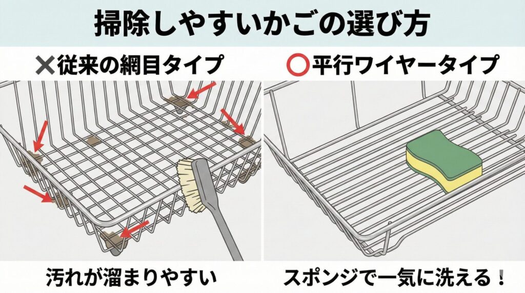 掃除しやすいステンレス製かごの選び方の極意