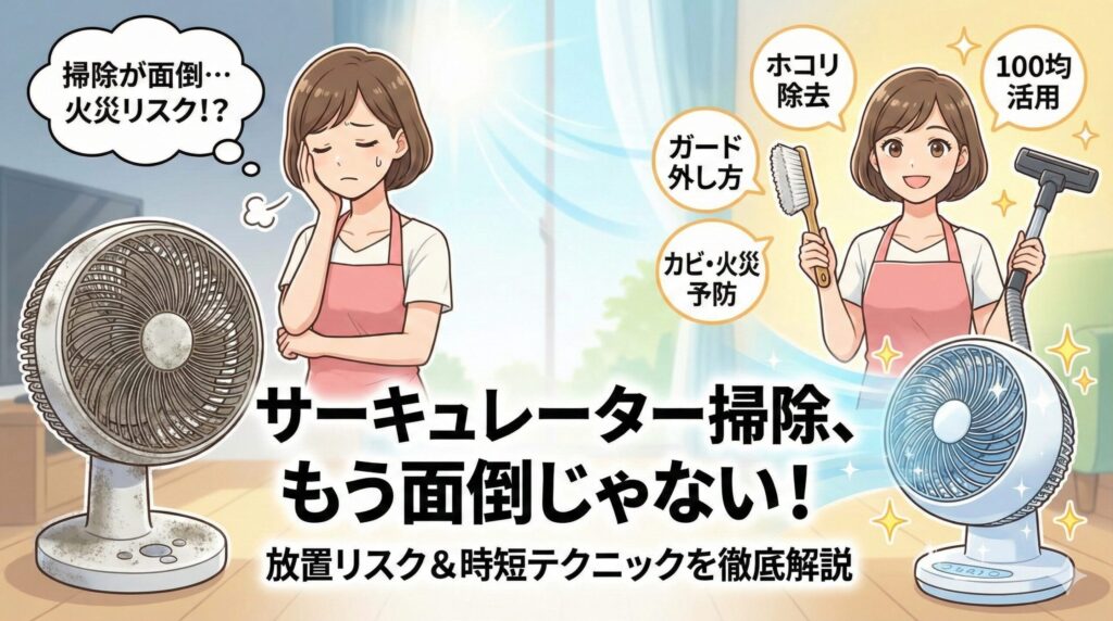 サーキュレーターの掃除がめんどくさい理由と放置の危険性